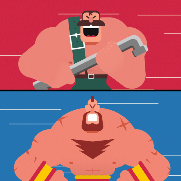 Retro Video Game-Inspired GIFs